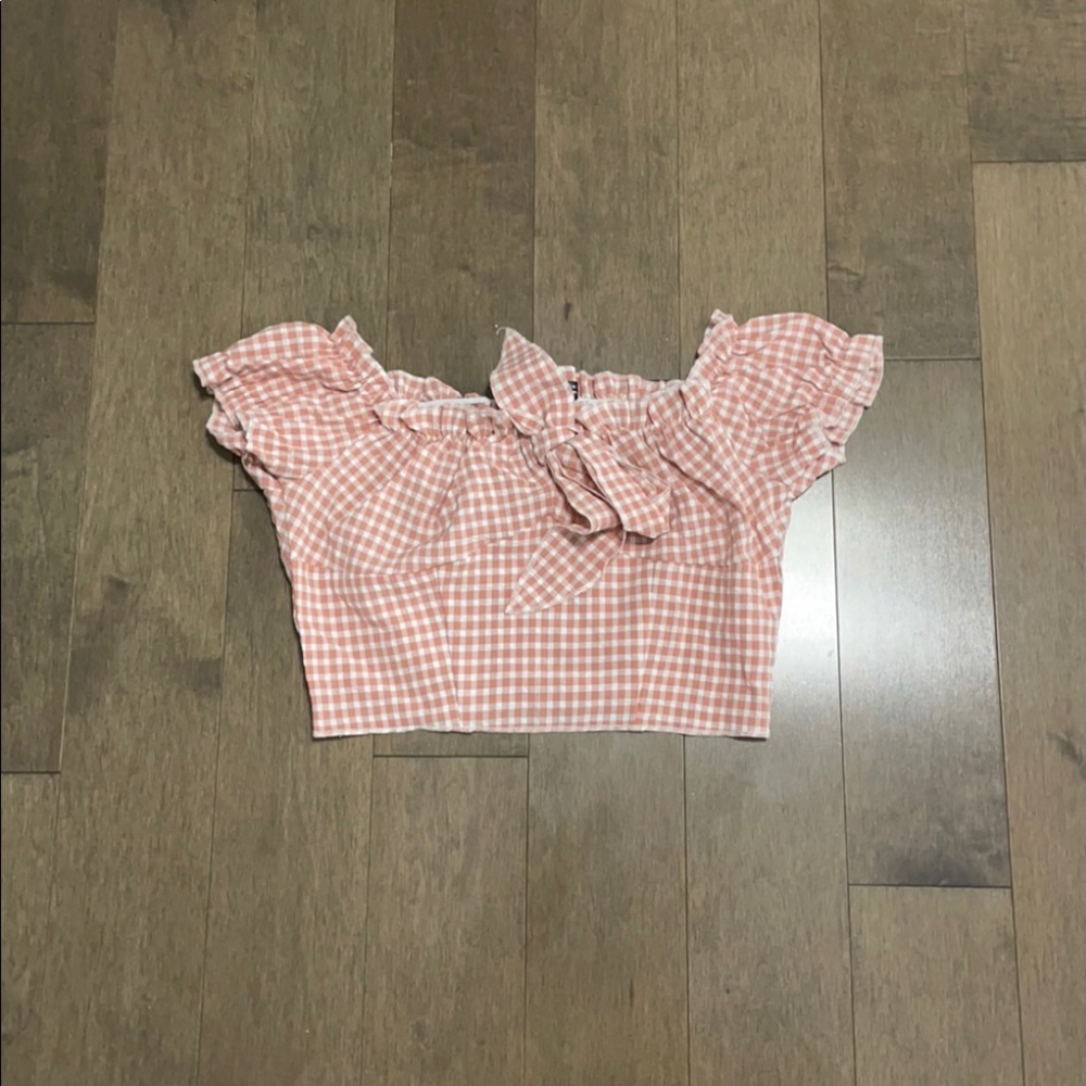 Gingham crop top